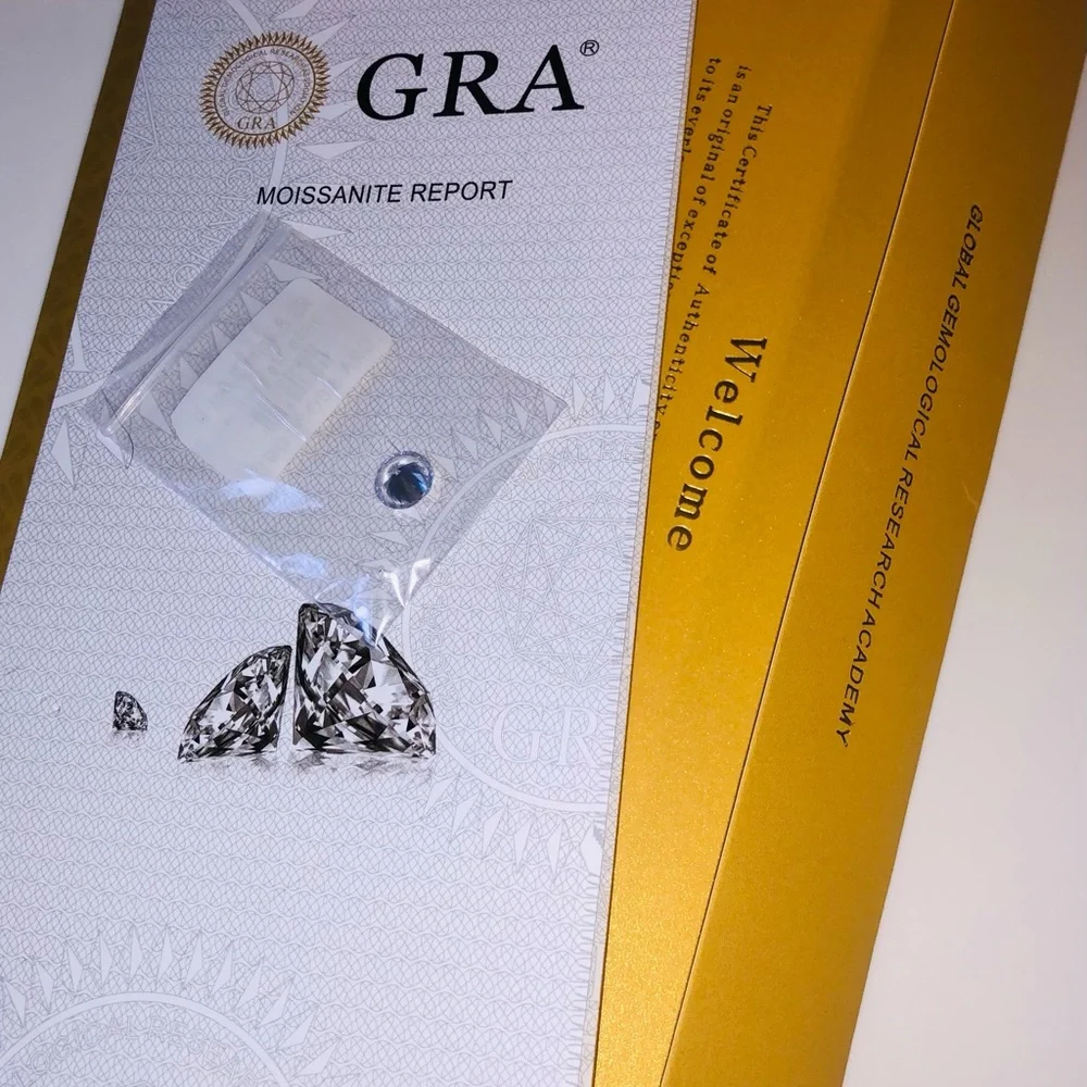 Brilliant Natural Excellent Cut Moissanite Diamond Gem Stone - Picture 8 of 17